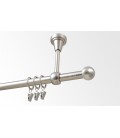 Kovová garnýž Satin nickel Ø 16 mm - Gula Bologna