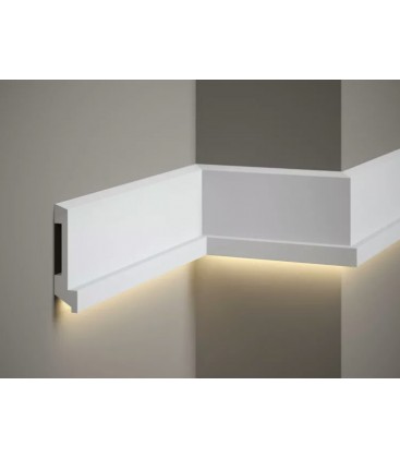 Dekorativní nástěnná lišta MD025 200 x 11 x 2.7 cm Mardom - vhodná pre LED podsvietenie