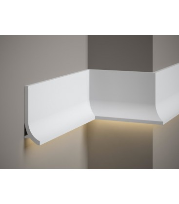 Dekorativní nástěnná lišta QS011 200 x 13.5 x 4 cm Mardom - vhodná pre LED podsvietenie