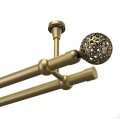 Kovová garnýž Antik dvojitá Ø 19 mm - Gula Modern