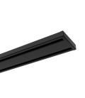 Kolejnice černá hliníková stropní dvojitá Smart Black Plus