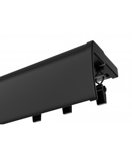 Kolejnice černá hliníková stropní dvojitá Smart Black Plus