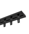 Kolejnice černá hliníková stropní dvojitá Smart Black Plus