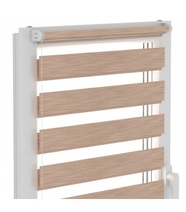 Roleta Den a Noc Delux Plus série Natural Oak DN20