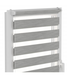 Roleta Den a Noc Delux Plus série Graphite Wood DN21
