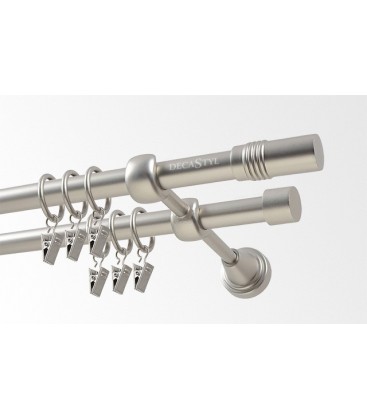 Satin nickel Ø 19 mm - Cylinder