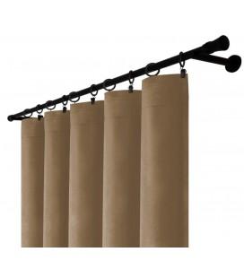 Sametový závěs s řasicí páskou 