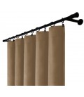 Sametový záves s riasicí páskou – Cocoa Spirit, béžovohnědá
