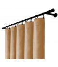 Sametový záves s riasicí páskou – Caramel Grace, pískovo-béžový