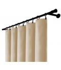 Sametový záves s riasicí páskou – Beige Dune, béžová