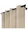 Zatemňovací závěs s kroužky – Blackout Royal Nude, béžová