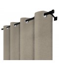 Zatemňovací závěs s kroužky – Blackout Royal Taupe, šedo-béžová