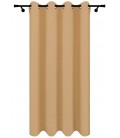 Zatemňovací závěs s kroužky – Blackout Royal Toffee, barva sladký karamel