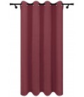 Zatemňovací závěs s kroužky – Blackout Royal Marsala, barva burgundy