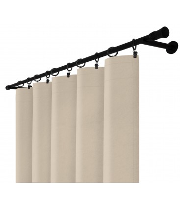 Zatemňovací závěs s řasicí páskou – Blackout Royal Nude, béžová
