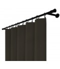 Zatemňovací závěs s řasicí páskou – Blackout Royal Noir, černá