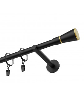 Garniža matná černo-zlatá jednoduchá 19mm Rimini Golden