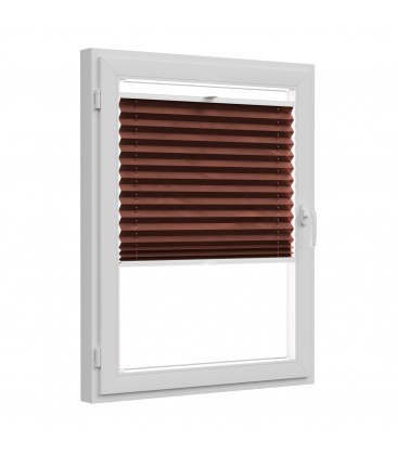 Roleta plisé extra série s montáží do rámu Hnědá