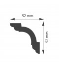 Dekorativní lišta na strop CD50C 200x5,2x5,2 cm DSM